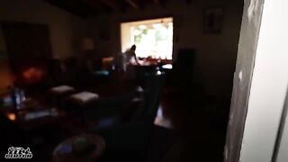 While grandparents are away, we’re in the bedroom, having a blast with free use