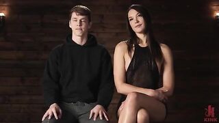 Girl takes control and dominates the guy, sitting on his face and handling him