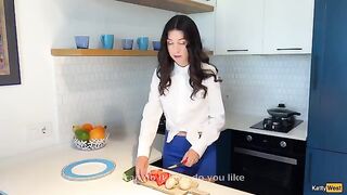 I grabbed her by the scruff of the neck and fucked her like crazy in the kitchen