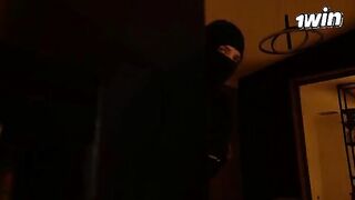 The busty housewife was fucked by a masked burglar who broke into her house