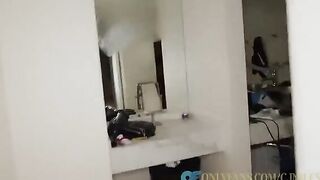 Two cute girls shared a big cock of their new king