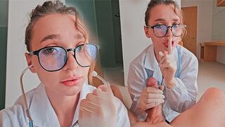 The nurse distracted me from the blowjob, telling me to keep quiet
