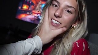A beautiful 18-year-old girl caught her stepbrother masturbating in the room