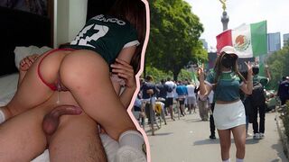 A man waited for a supplement and leaked sperm all over the place
