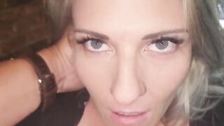 A blonde woman bounces on a man’s cock as if racing in a lustful competition