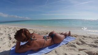 A girl with a magnetic ass was picked up at the beach and fucked hard