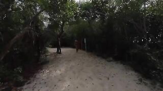 A girl with a magnetic ass was picked up at the beach and fucked hard
