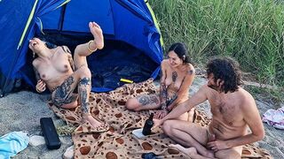 We parked by the woods and had sex like we were at home