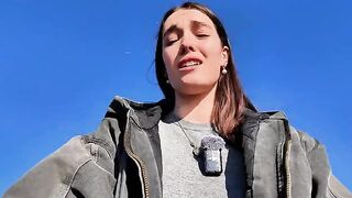 A young girl achieved spiritual enlightenment through masturbation on the beach