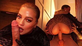 You can put it in your mouth, and there's a net on top - a tempting treat for foot fetish fans!