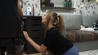 The kitty wants attention from a big dick