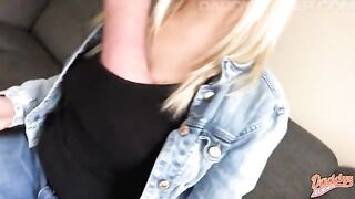 I filmed how my pussy was filled with cum - Girl POV