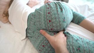 A stepsister is having a wet dream about her stepbrother