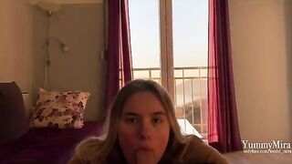 Her tight pussy made me cum very quickly. Real couple action