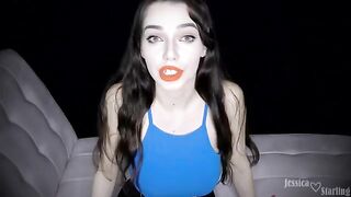 You hate her, but her big tits make you fuck her anyway - POV Facial