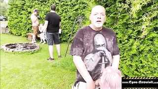 A young voyeur girl is getting fucked by her horny German neighbour