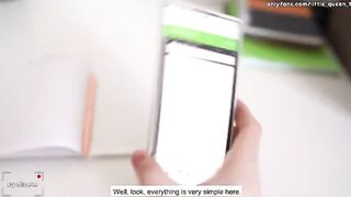 Student fucks his teacher directly on the table in 4K POV