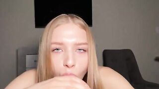 Barbie likes to suck large cocks and get sperm on her pretty face
