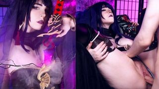 Raiden Shougun secret quest scene - MollyRedWolf's cosplay porn is off the charts!